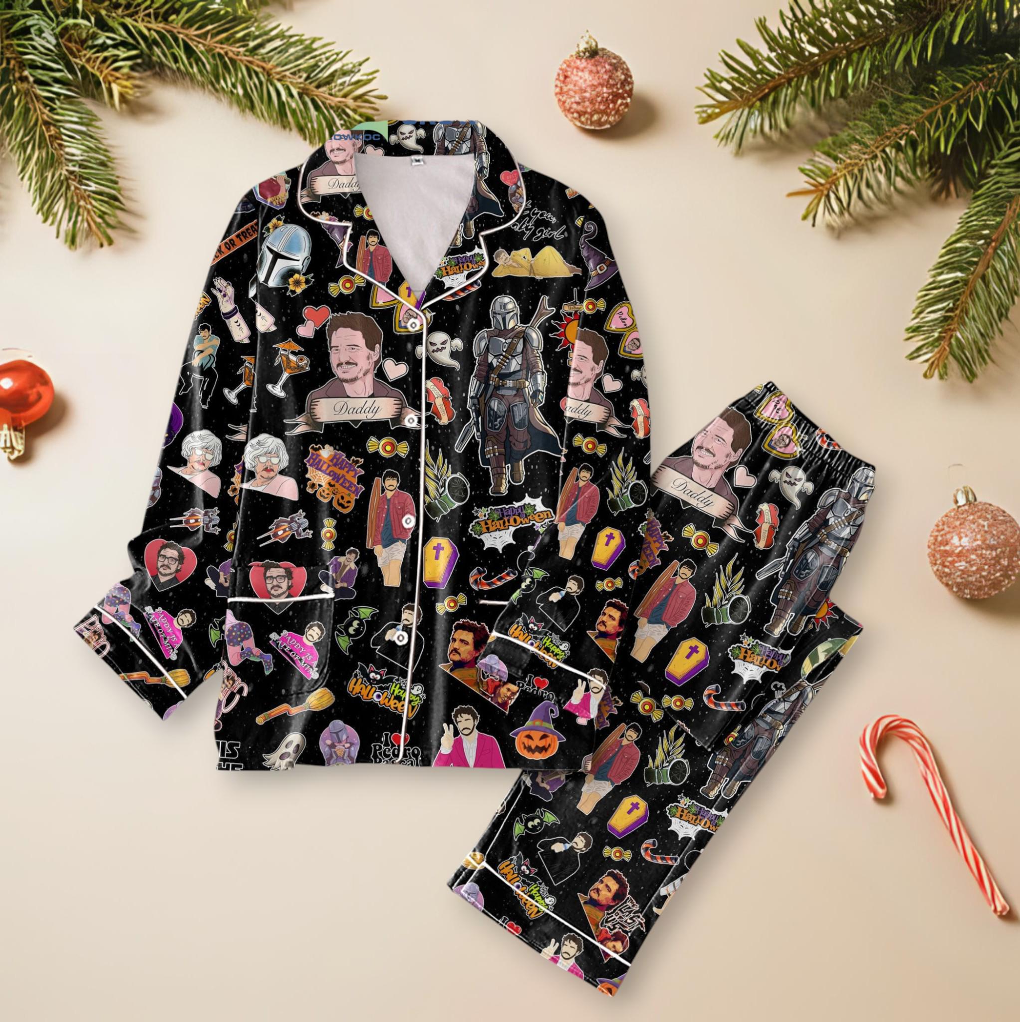 Discover Star Wars I Love Pedro Pascal The Last of Us Pajamas Set for Adults and Kids Christmas Sleepwear