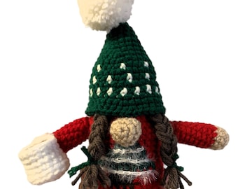 Ugly Christmas Sweater Gnome - Crochet Pattern PDF - Digital Download