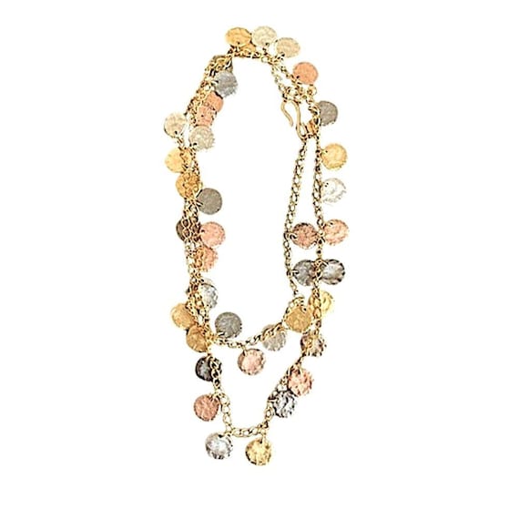 Kenneth Jay Lane KJL Vintage Long Coin Disc Neckl… - image 4