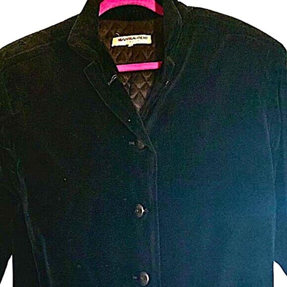 Vintage Yves Saint Laurent Rive Gauche YSL Velvet… - image 5