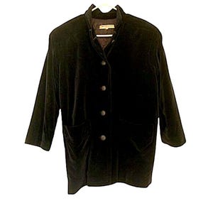 Vintage Yves Saint Laurent Rive Gauche YSL Velvet Coat
