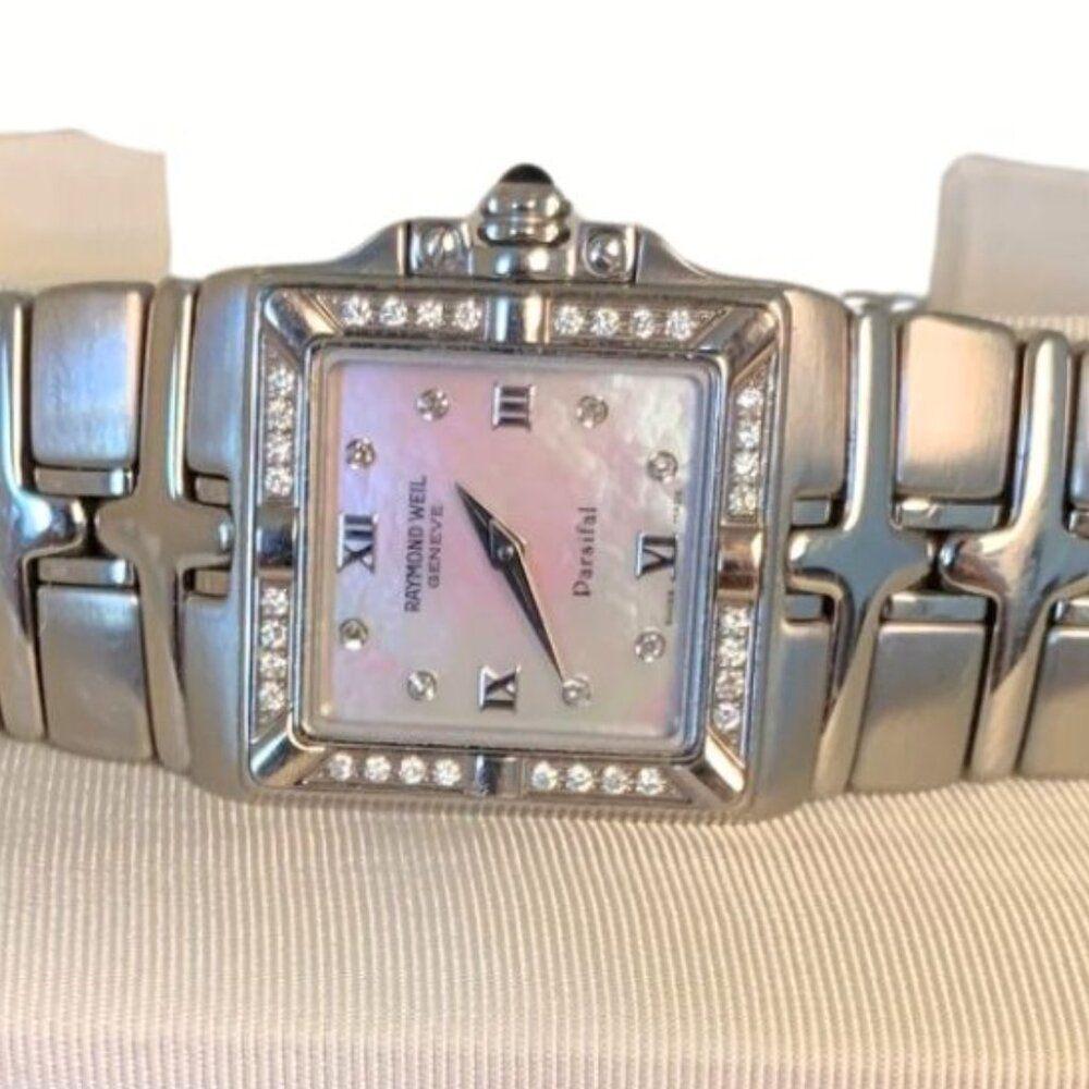 Raymond Weil Parsifal 18K Steel and Diamond Vintage Watch - Etsy display picture 1