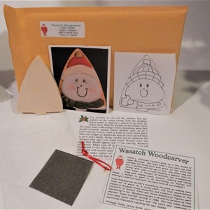 DIY Snowman Wood Carving Kit: Christmas Ornament Frosty Man