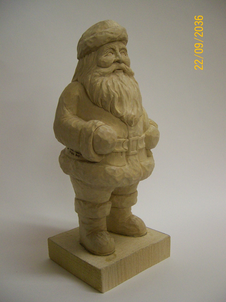 Santa Woodcarving Roughout Carve Your Own Use Your Own Etsy