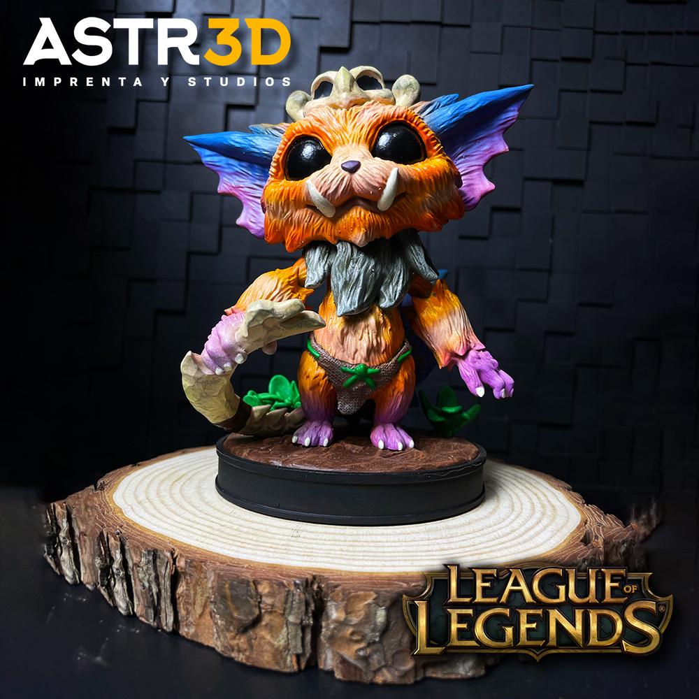 Gnar Figure Resin (17cm) League of Legends, LOL, Statue