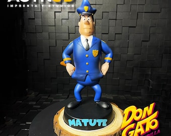 Figures of Mr. Gato and his Gang, Officer Dibble (21cm) - Figures Collection Top Cat Vintage Cartoons Old