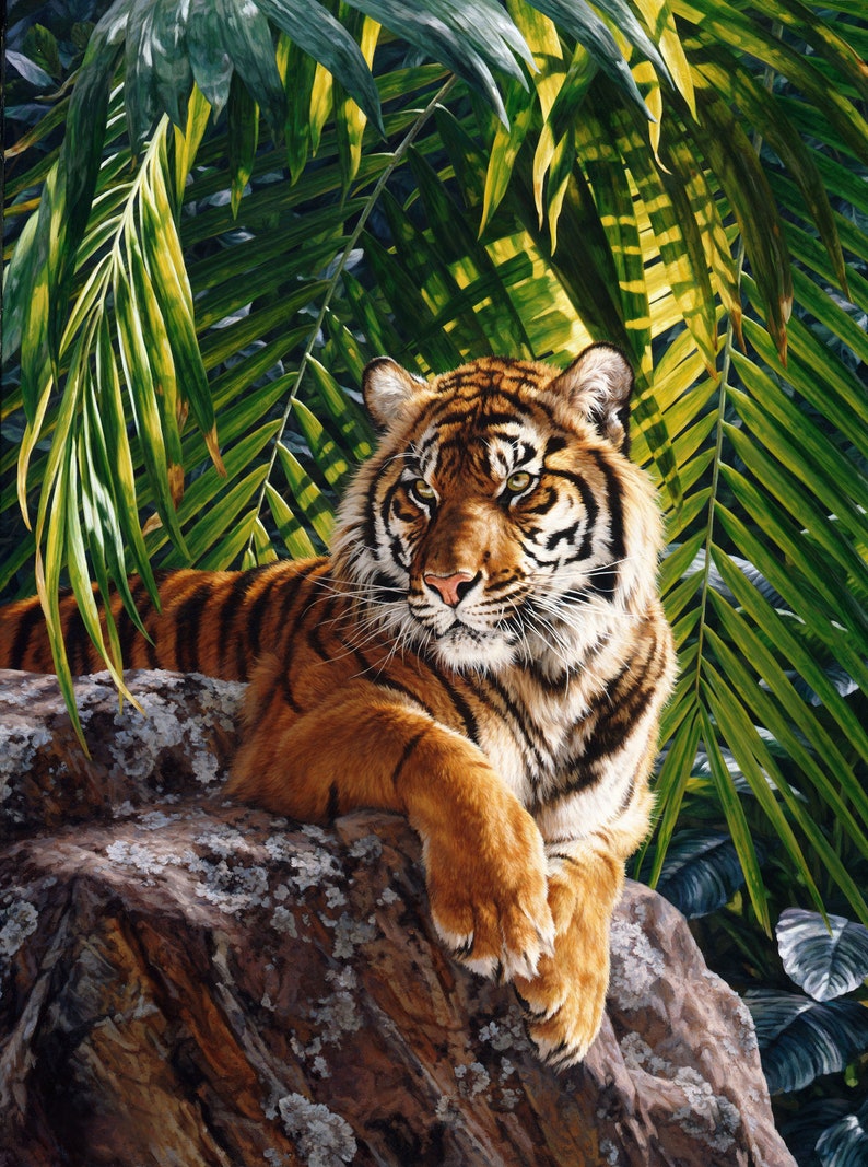 Naturescapes Jungle Queen Sumatran Tigress Fabric Panel image 1