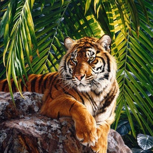 Naturescapes Jungle Queen Sumatran Tigress Fabric Panel image 2