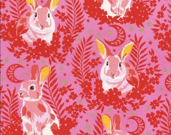 Besties  Hop To It Blossom by Tula Pink for FreeSpirit Fabrics- Half Yard (multiple half yards purchased will be cut continuously)