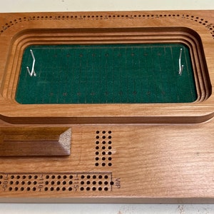 Alder 3D NFL Football Stadium Cribbage Board image 1