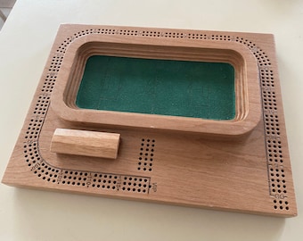 Alder 3D Soccer Pitch Cribbage Board