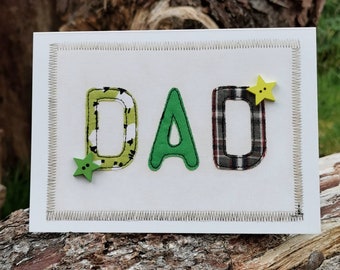 Printed Card ~ Dad, Fathers day, Birthday, Any Occasion, Blank Inside, Greetings card, Handmade in Wales 5x7"