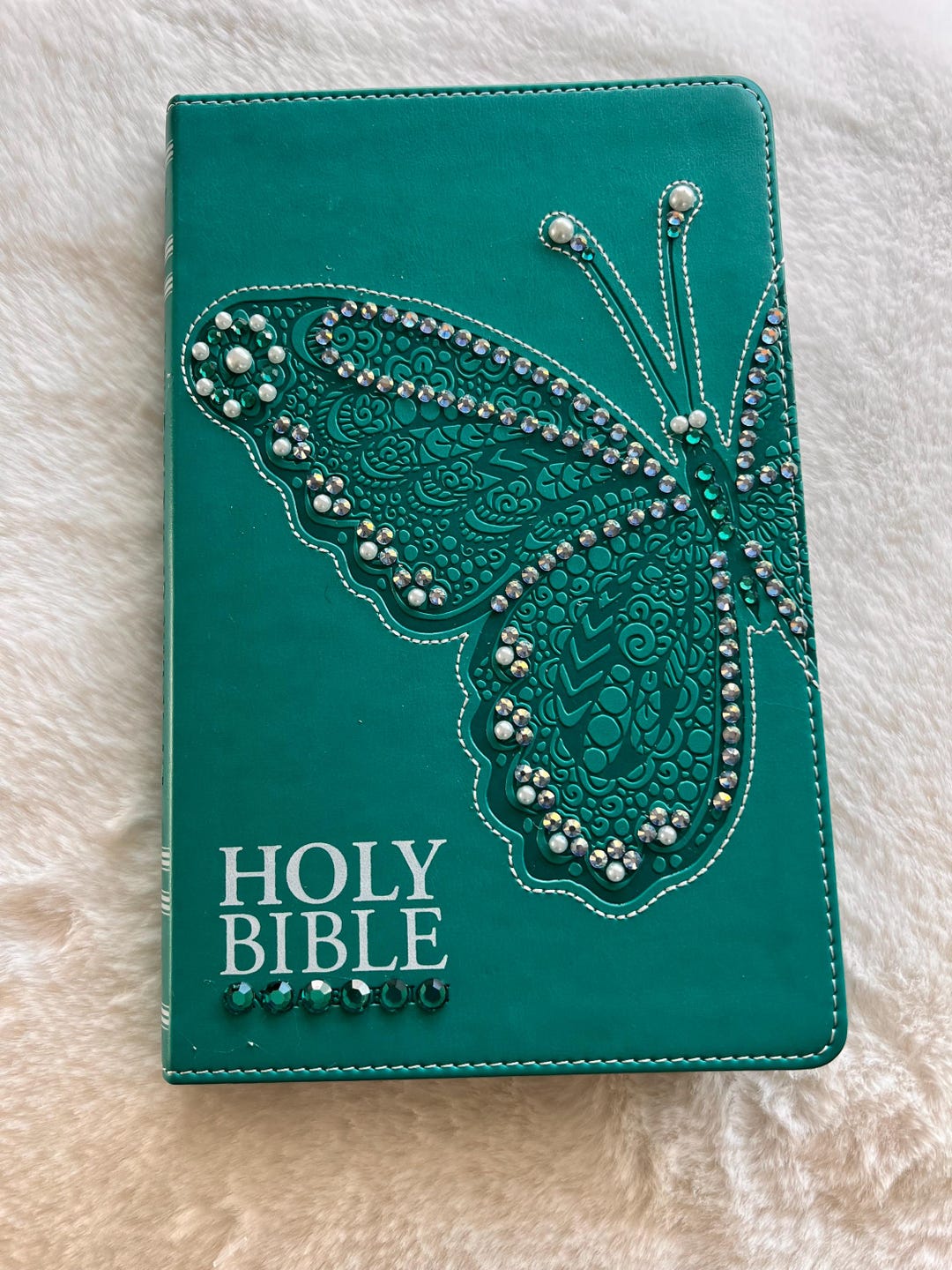 Bibble With Insect Embellished Butterfly Bible With Crystals & Pearls - Etsy