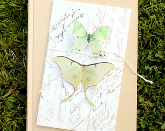 collection no. 13 green silk butterflies number 122, 133 . hair clips, pins, magnets . birthday gift, wedding, bridesmaid