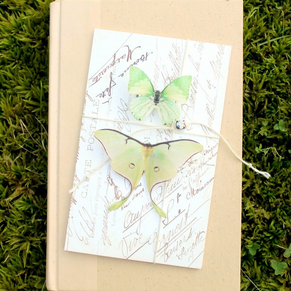 collection no. 13 green silk butterflies number 122, 133 . hair clips, pins, magnets . birthday gift, wedding, bridesmaid