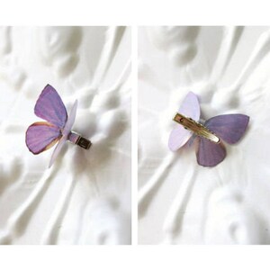 1-9 silk butterfly hair clips . your choice of butterflies . gifts for girls birthday, wedding, bridesmaids, party . costume image 6