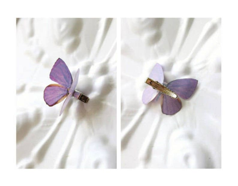 1-9 silk butterfly hair clips . your choice of butterflies . gifts for girls birthday, wedding, bridesmaids, party . costume image 6