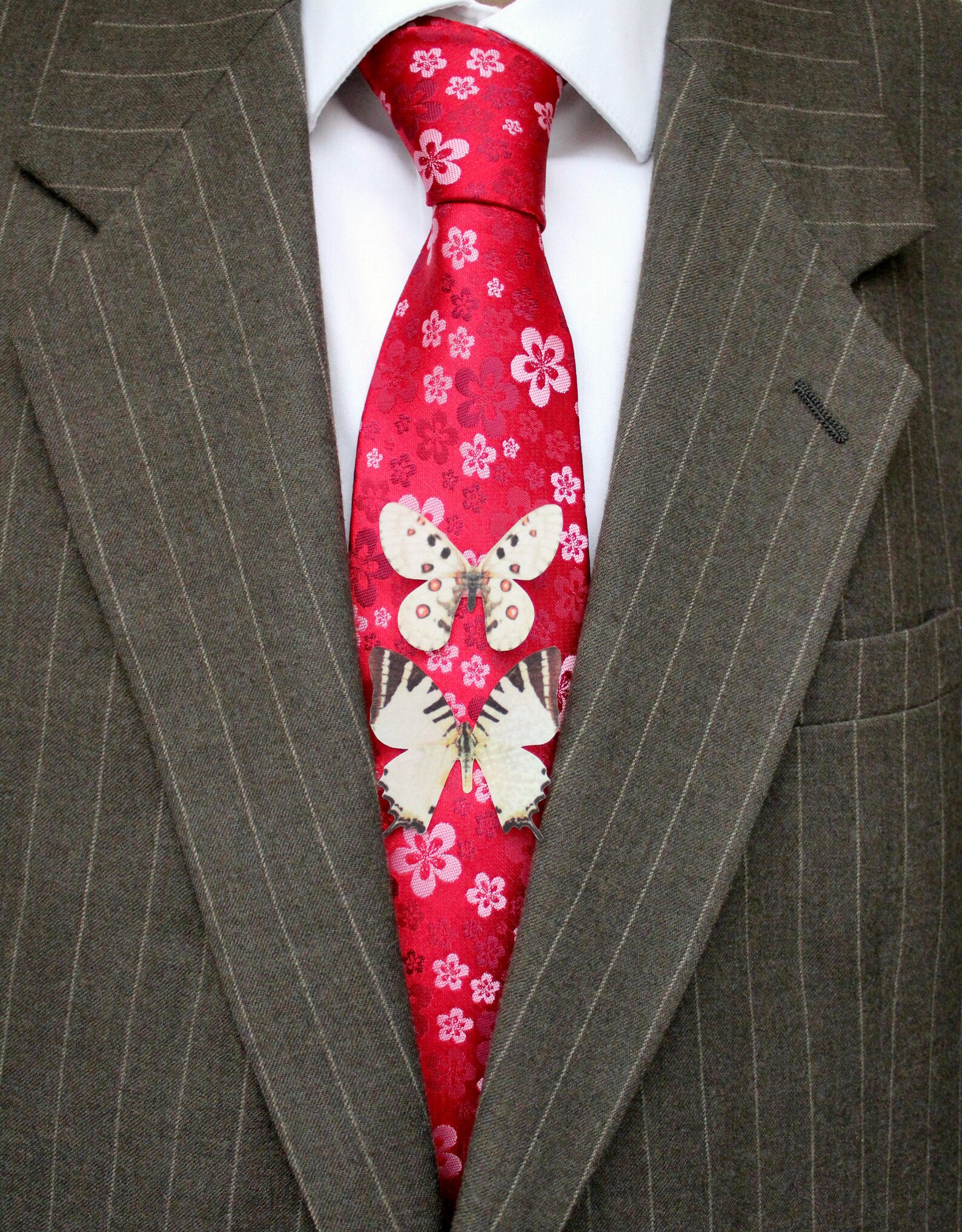 14 Butterfly Tie Tack Pins . Silk Butterflies . Realistic Etsy