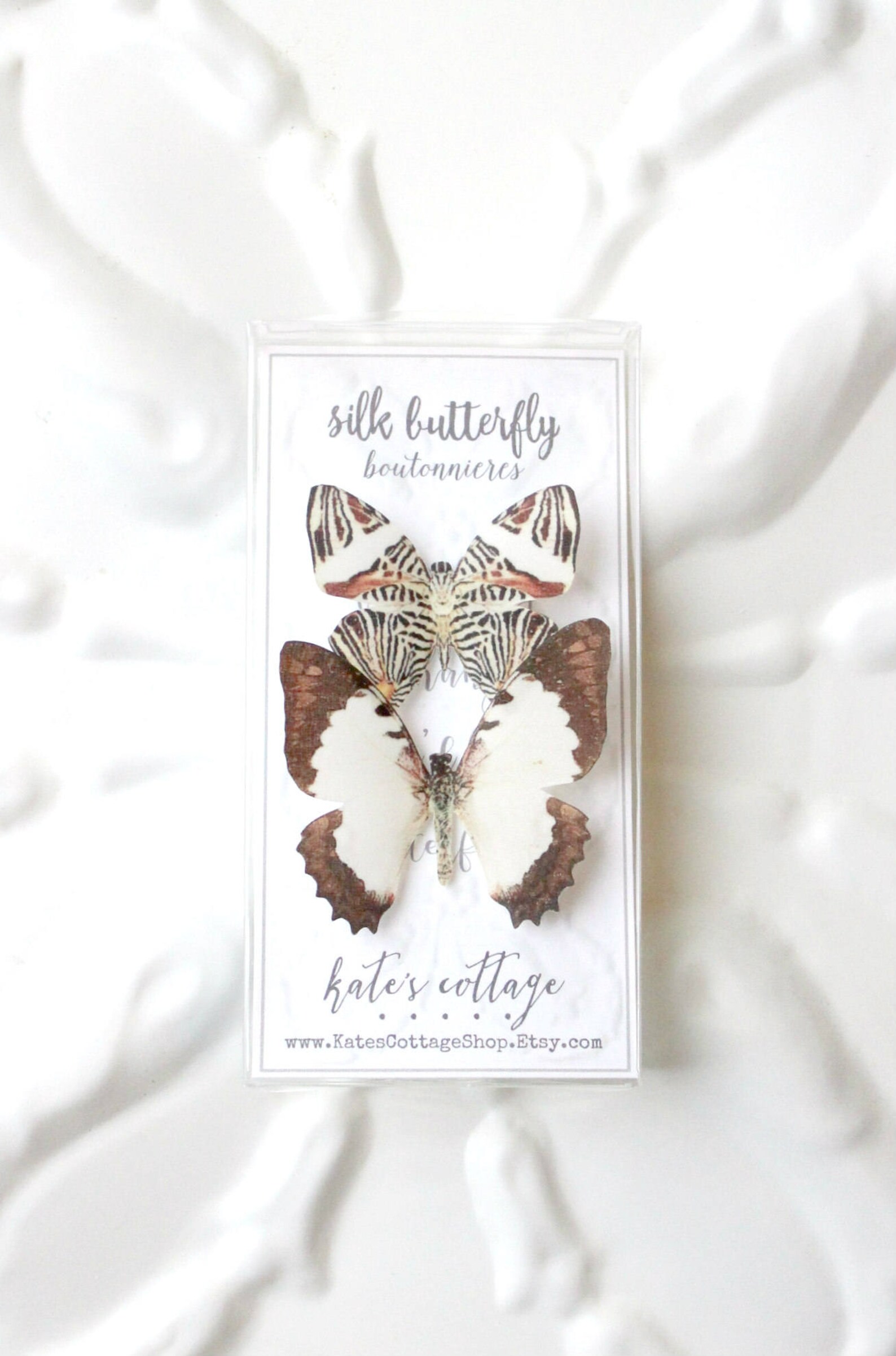 3 Silk Butterfly Tie Tack Pins . Realistic Butterflies . Etsy