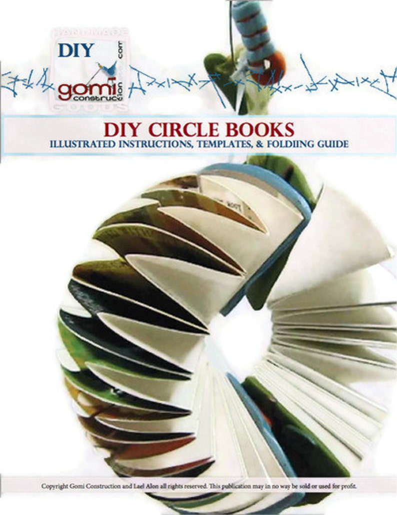 DIY Ebook Tutorial How to Make Accordion Circle Books Instant Download
