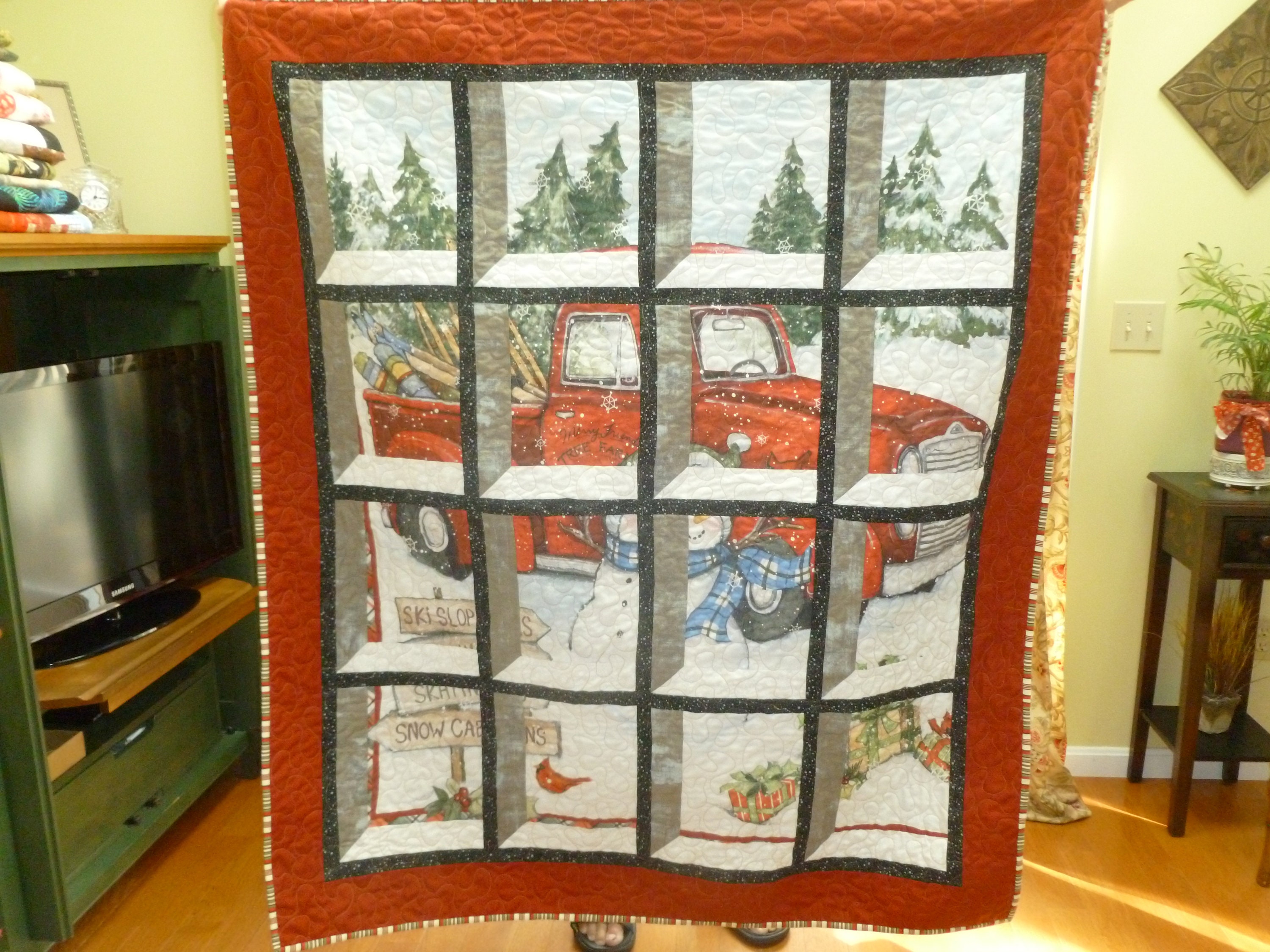 Attic Window Pane Quilt Pattern