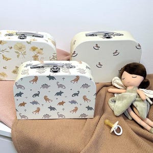Mala de lembrança personalizada, nome personalizado, caixa de memórias para bebês, presente para recém-nascidos, berçário, armazenamento, chá de bebê, caixa decorativa.