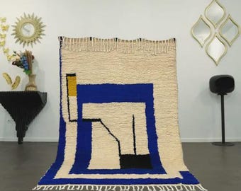 Beni Ourain Rug Custom Handmade Moroccan Wool Area Rug