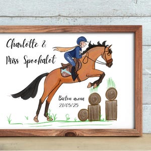 Custom Horse Illustraition - Horse and Rider Art