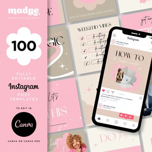 100 Instagram Templates - Instagram Templates Designer - Instagram Templates for Business - Instagram Templates Canva - Modern Designer