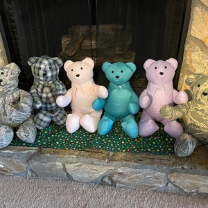 Bears, Memorial Bears, military bears, stuffed bear, homemade bear, Air Force Bear, USMC Bear, Army Bear, Navy Bear, tshirt bear