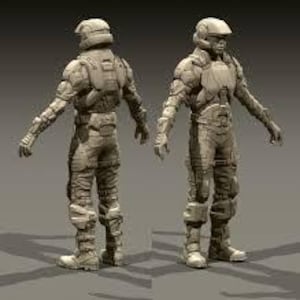 Padrão de armadura de espuma Halo 3 UNSC Marine, modelo de cosplay de espuma Eva, arquivos de fantasia de Halo DIY, PDF Pepakura para impressão - para todos os tamanhos