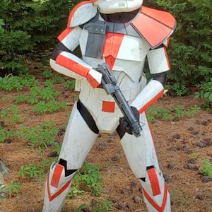 Modèle d&#39;armure complète Star Wars Clone Trooper - Conception de la phase 2, fichiers en mousse pour cosplay Star Wars, costume DIY en mousse EVA