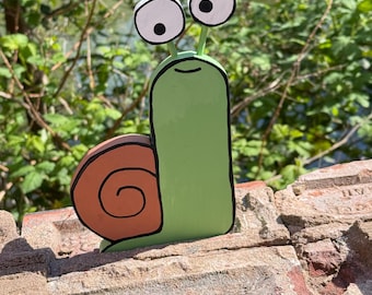 Adorno de caracol de madera