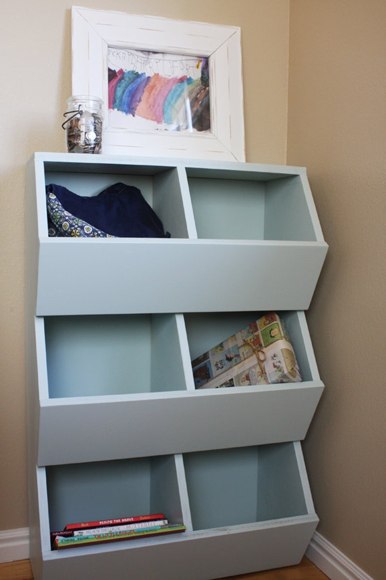 6 Bin Shoe Storage Woodworking Plans Image 0