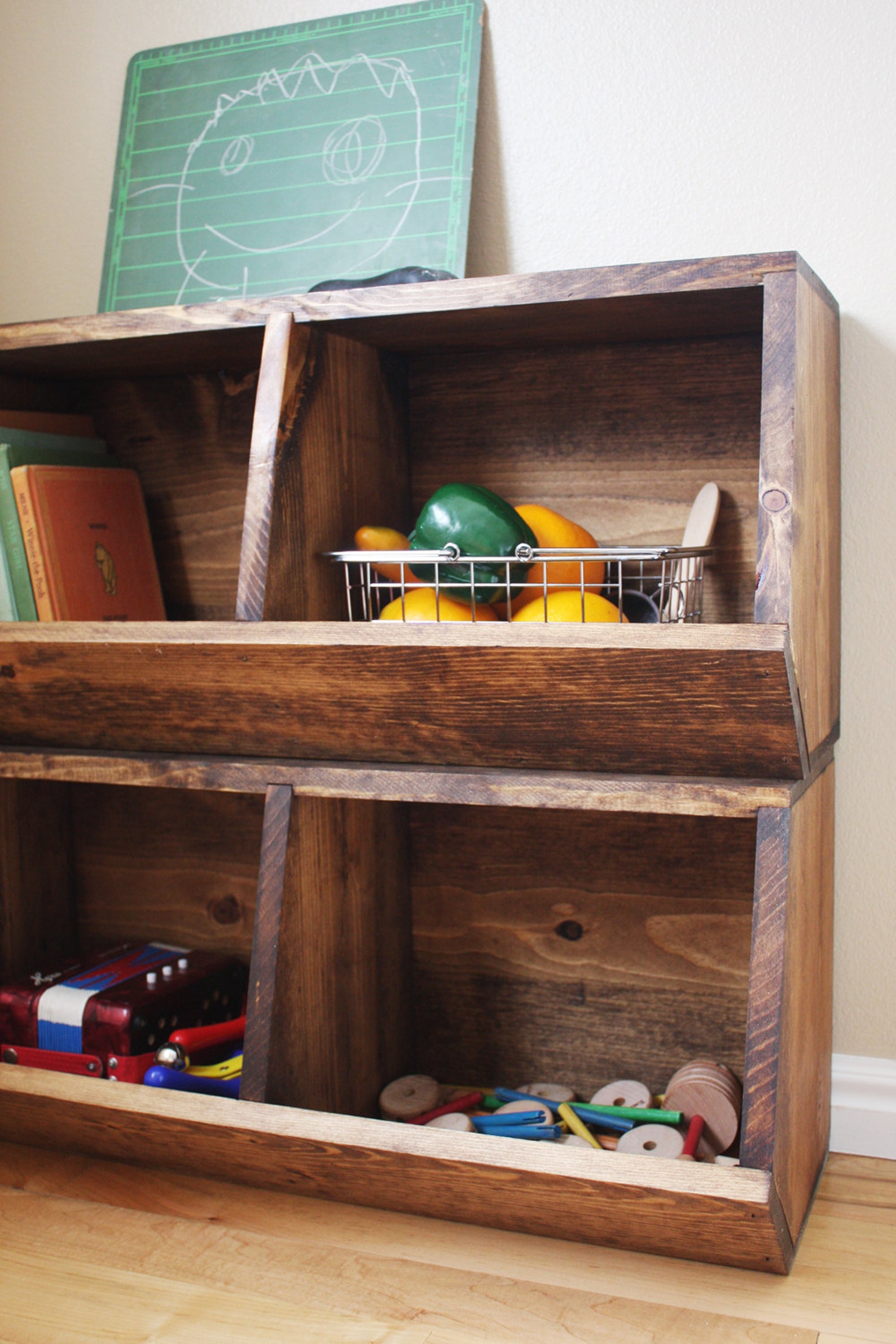 Toy Storage Bins Woodworking Plans Etsy