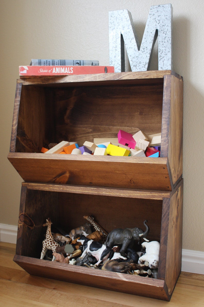 Toy Storage Bins Woodworking Plans Etsy