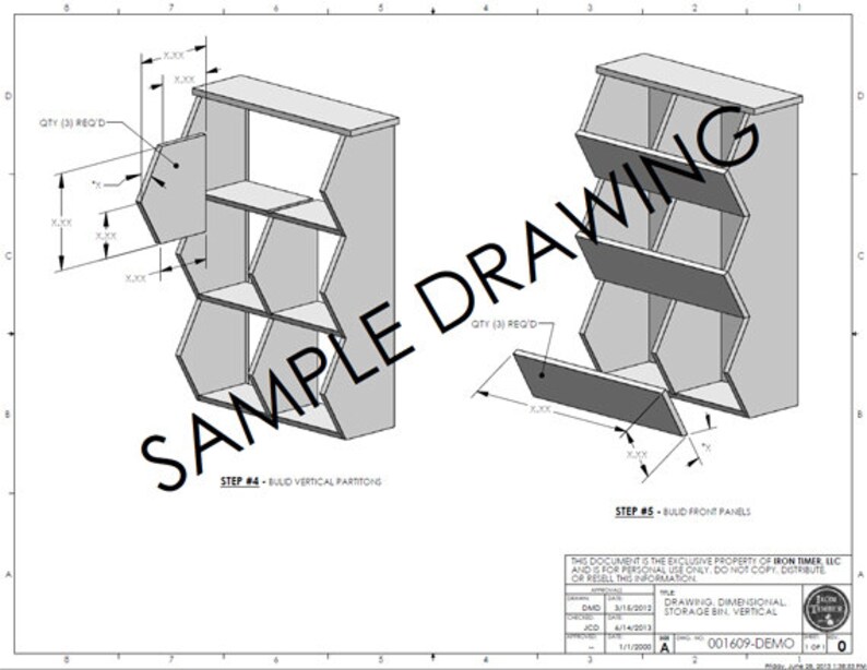 Woodworking Plans 6-bin Toy Storage Woodworking Plans image 4