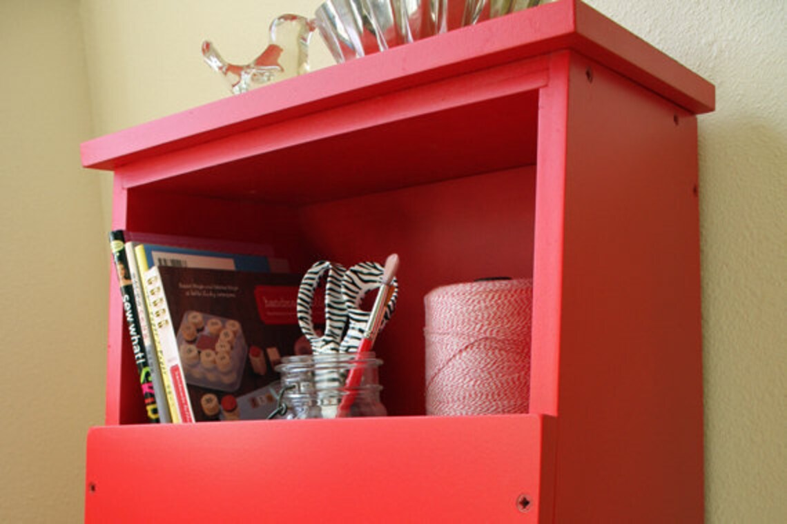 Storage Bin Shelf Woodworking Plans Etsy
