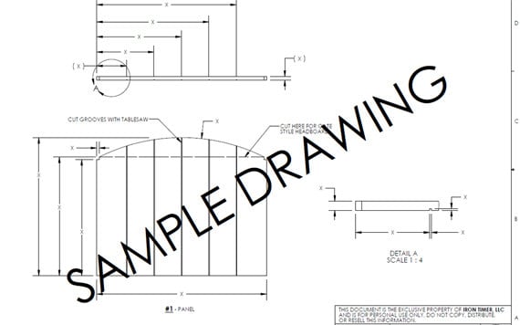 Woodworking Plans Twin Bed Headboard Woodworking Plans - Etsy
