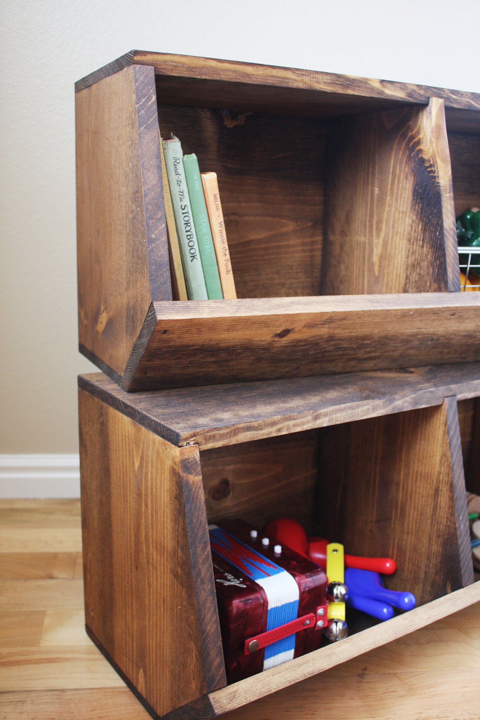 Toy Storage Bins Woodworking Plans Etsy
