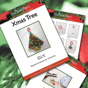 DIY PDF Tutorial - Xmas Tree, Beaded Christmas Ornament or Souvenir - Etsy