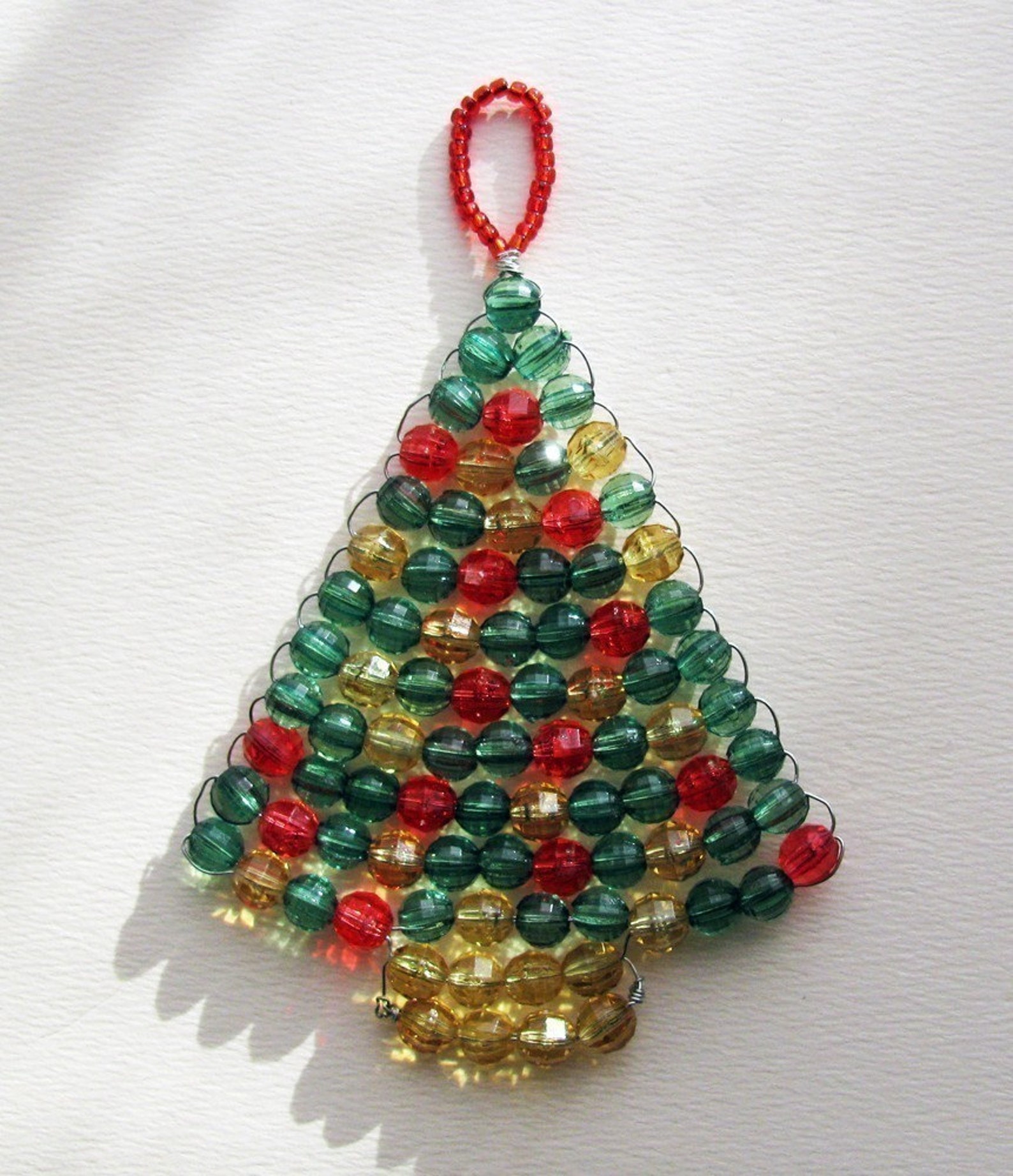DIY PDF Tutorial - Xmas Tree, Beaded Christmas Ornament or Souvenir - Etsy
