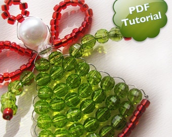 Tutoriel PDF DIY - Petit Ange, Ornement Perlé / Souvenir / Cotillons