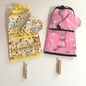 Apron & Oven Mitt for 18&quot; Dolls - You Pick the Pattern
