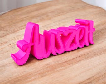3D-geprinte letters met de tekst "Time Out" | Decoratief hartbord | Time Out woondecoratie | Accent voor op een plank, bureau en vensterbank | Handgemaakt cadeau
