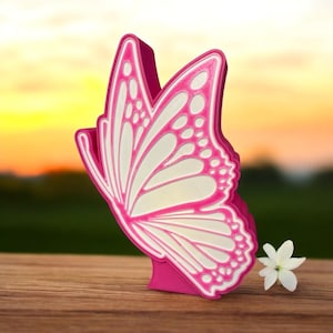 3D-geprinte vlinder met LED-verlichting – Creatieve tafellamp