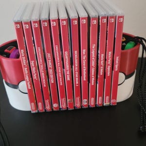 Game Card Holder-Dock Station Gaming Shelf Portable Travel Case for Switch-Nintendo Switch Storage Stand Pokéball Stands & Display