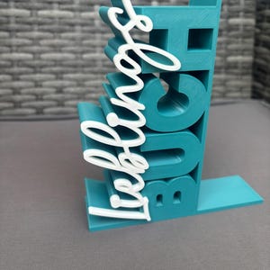 Bookend Favorite Book – modern book holder shelf support 3D printing customizable gift bookworm book lover