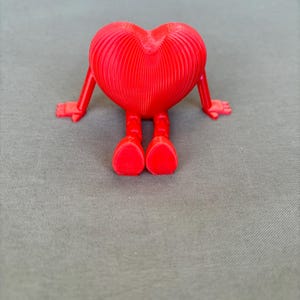 Personalized 3D Printed Heart with Legs –Custom Name Gift Cute Romantic Decor Anniversary Present, Unique 3D Heart Figurine funny desk decor