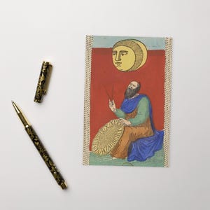 postale italienne Luna des années 1800 | Petite voiture, carte postale vintage, carte de voeux, affiche, décoration vintage, décoration, oeuvre d'art mural, mur de galerie